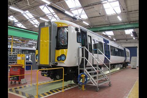 Bombardier Transportation’s Derby plant is building six four-car Class 387 Electrostar electric multiple-units for use by c2c.